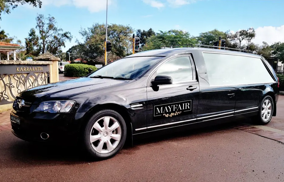 Black Hearse for a Cremation Funeral Service in Subiaco Nedlands Perth WA